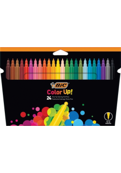 Flamastry Color UP 24 kolory BIC