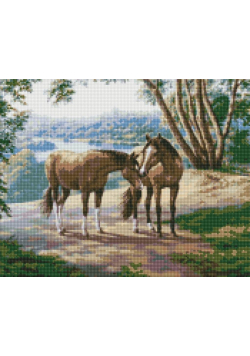 Diamentowa mozaika - Na spacerze 40x50cm