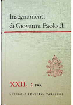 Insegnamenti di Giovanni Paolo II tom XXII część 2