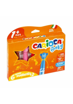 Flamastry Misiaki 6 kolorów bls CARIOCA