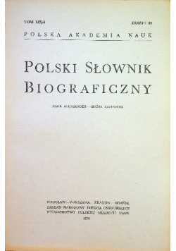 Polski słownik biograficzny tom XIX / 4 zeszyt 83