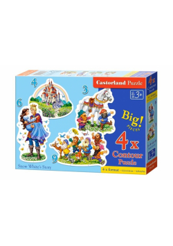 Puzzle x 4 - Snow White's Story CASTOR