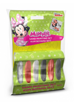 Kolorowy piasek, mały zestaw - Minnie