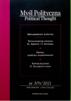 Myśl polityczna metamorfozy państwa 3(9) 2021