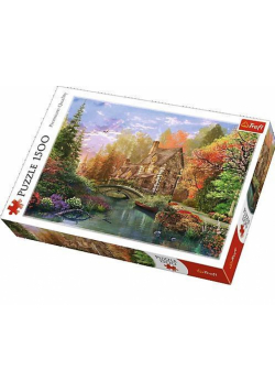 Puzzle 1500 Chatka nad jeziorem TREFL