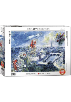 Puzzle 1000 Widok na Paryż, Marc Chagall