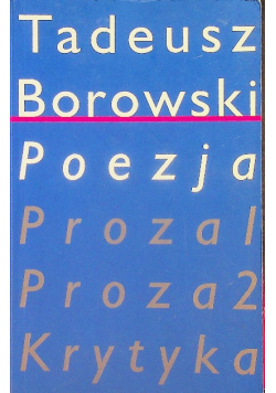 Borowski Poezja