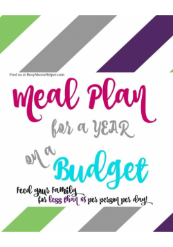 A YEAR of Budget Meal Plans - with Recipes!