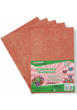 Pianka multicolor brokat 7 20x30 5szt