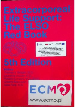 Extracorporeal Life Support The ELSO Red Book