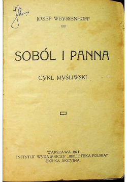 Soból i Panna 1921 r.