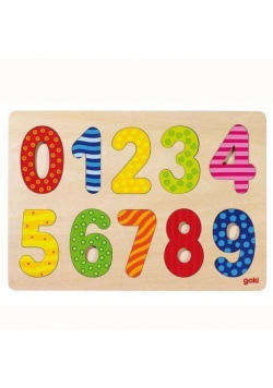 Drewniane puzzle Cyferki