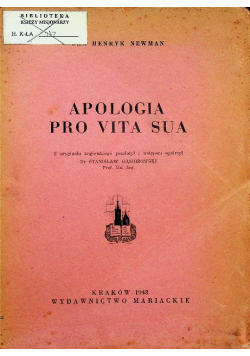 Apologia Pro Vita Sua 1948r