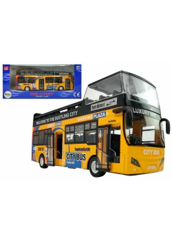 Autobus piętrowy 1:32 żółty