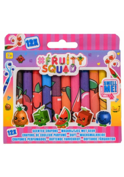 Pachnące kredki 12 szt. FRUITYSQUAD