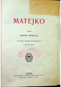 Nauka i sztuka Tom IX Matejko 1912 r.