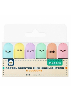 Mini zakreślacz zapachowy pastel 6 kolorów