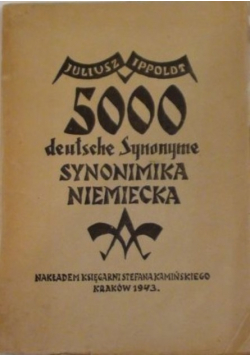 500 deutsche Synonyme Synonimika niemiecka 1943r