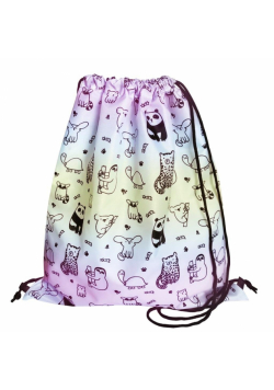 Worek na buty ombre Zwierzęta