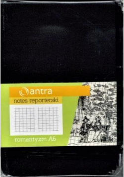 Notes Reporterski A6 Kratka Romantyzm Czarny ANTRA