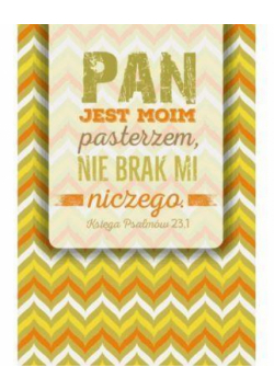 A Kartka składana - Pan Jest Pasterzem moim