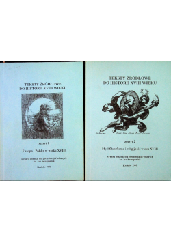 Teksty źródłowe do historii wieku XVIII zeszyt 1 i 2
