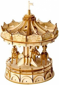 Puzzle drewniane 3D Karuzela