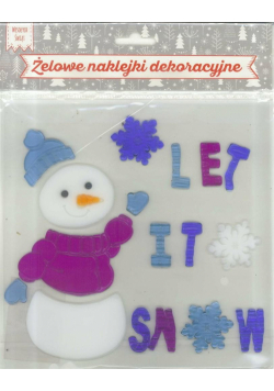 Żelowe naklejki dekoracyjne - BN Let it snow