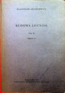 Budowa lotnisk Tom II