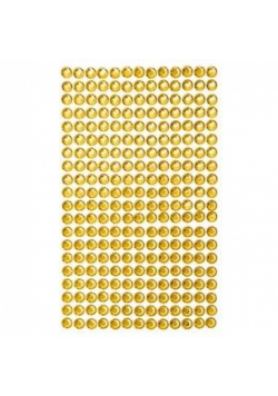Kryształki samoprzylepne yellow 6mm 260szt