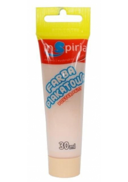 Farba plakatowa w tubie cielista 30ml (6szt)