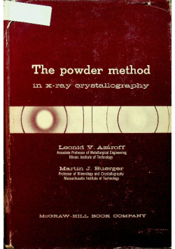 The Powder Method in X ray Crystallography