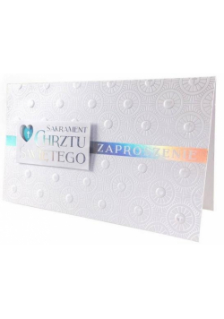 Zaproszenie ZP-015 Chrzest (5 szt.)