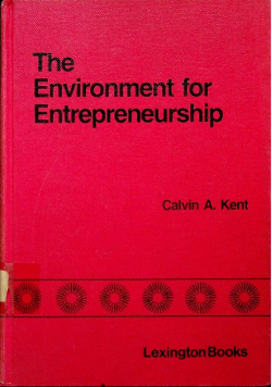 The Environment for Entrepreneurship