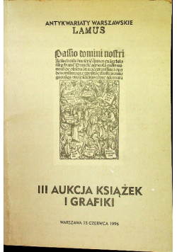 Iii Aukcja Książek I Grafiki 1996