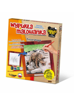 Wypukła malowanka Dino - Triceratops