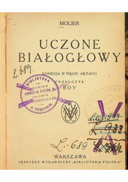 Uczone białogłowy  ok. 1924 r.