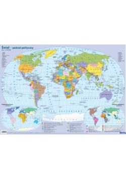 Mapa w tubie: Świat (Polityczna)