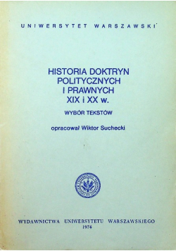 Historia Doktryn Politycznych i Prawnych XIX i XX w