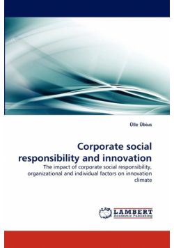 Corporate Social Responsibility and Innovation