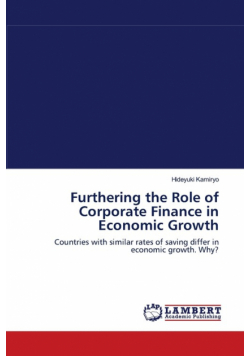 Furthering the Role of Corporate Finance in Economic Growth