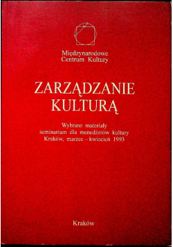 Zarządzanie kulturą