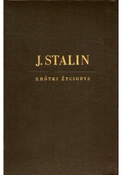 Stalin  Krótki życiorys 1949 r