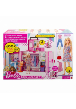 Barbie Garderoba Zestaw + Lalka