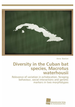Diversity in the Cuban bat species, Macrotus waterhousii