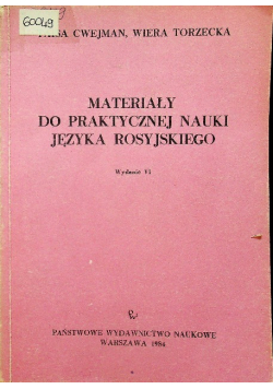 Materiały do praktycznej nauki języka rosyjskiego