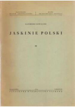 Jaskinie Polski Tom III