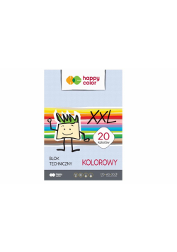 Blok techniczny kolor A3/20K 170g HAPPY COLOR
