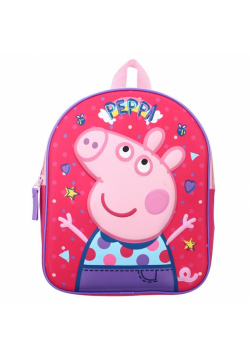 Mały Plecak 3D Świnka Peppa Przyjaciele w Mieście