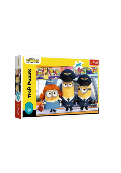 Puzzle 100 Minionki na lotnisku TREFL